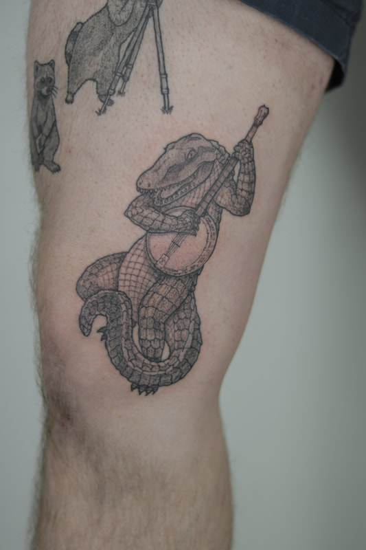 Lucky You Tattoo - Bojji on a thigh by Craig Rooney! ⁣ ⁣ Craig Rooney •  @craigrooneytattoos ⁣ ⁣ To make an appointment with Craig, send him an  e-mail at craig@luckyyou.tattoo 